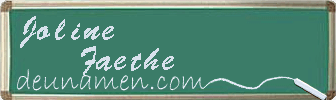 Joline Faethe Visitenkarte